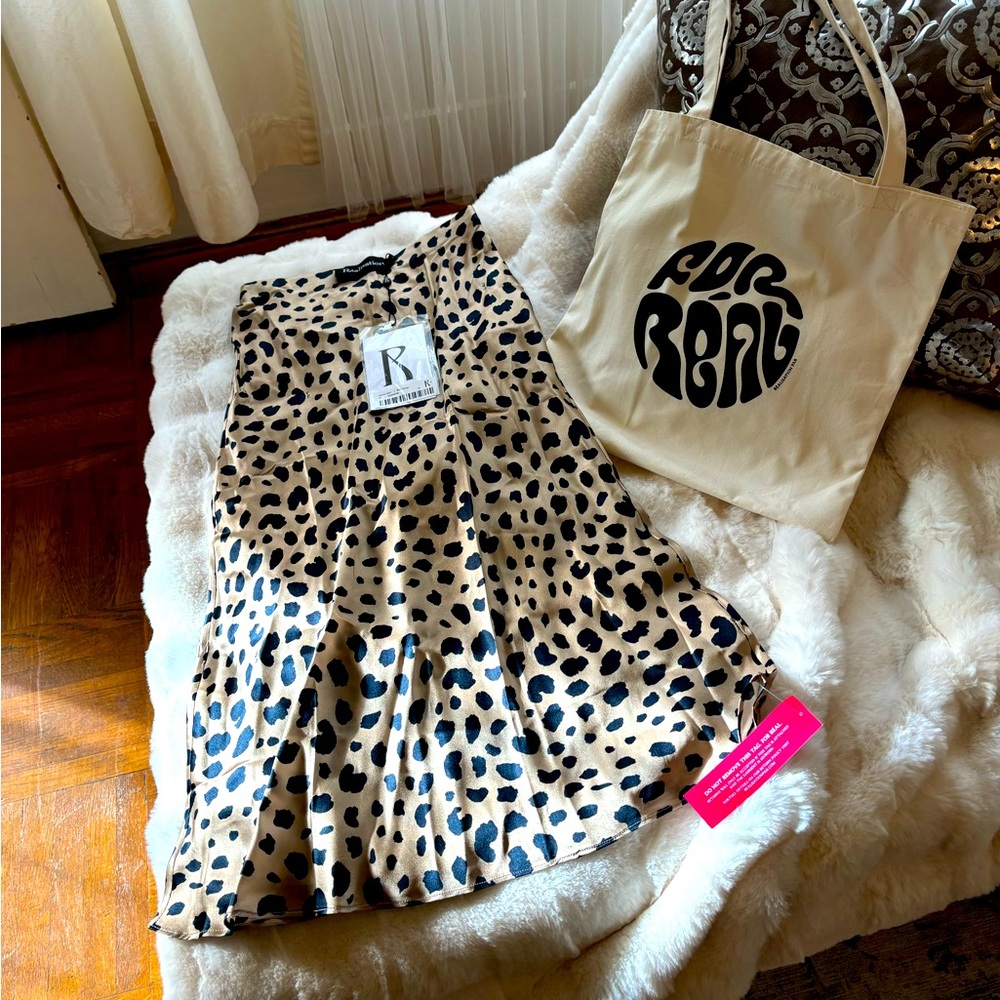 Realization silk skirt